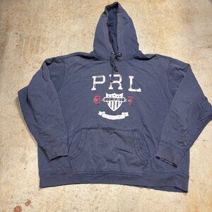 Vintage Polo Ralph Lauren Hoodie XXXL Blue Faded Distressed Marks